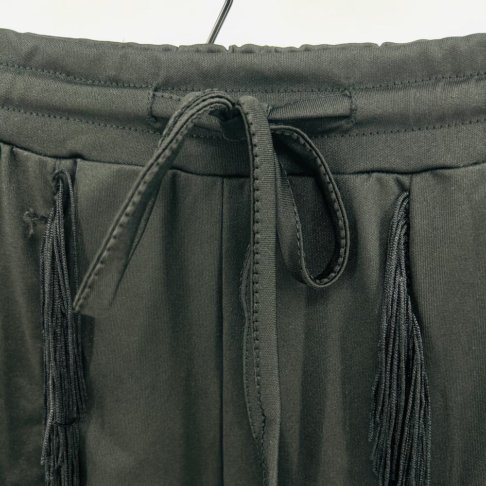 Fringe Black Polyester Gothic Boho Streetwear Tra… - image 4